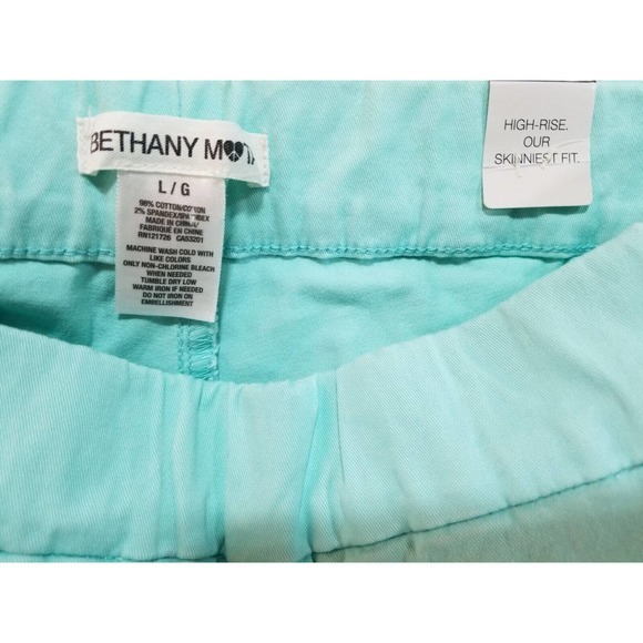 Aeropostale Bethany Mota Women‎ Jeggings Sz L 32X28 Skinny STRETCH TURQUOISE - Picture 8 of 8